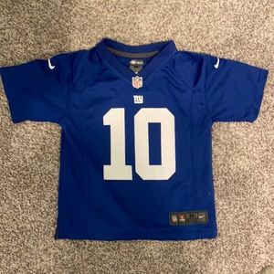 Boys Nike NY Giants #10 manning jersey blue 5/6M